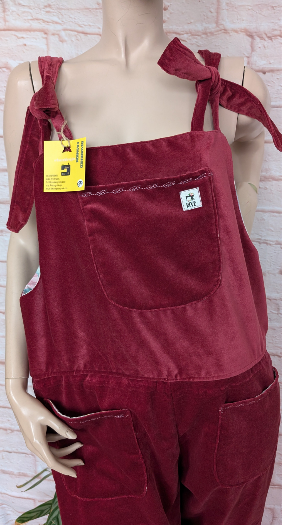 Dungarees size 12, adult dungarees, plum velvet Dungarees,valour dungarees, tall dungarees, longer leg dungarees RelovedDesignsbyDawn