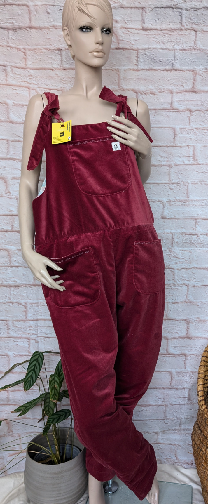 Dungarees size 12, adult dungarees, plum velvet Dungarees,valour dungarees, tall dungarees, longer leg dungarees RelovedDesignsbyDawn