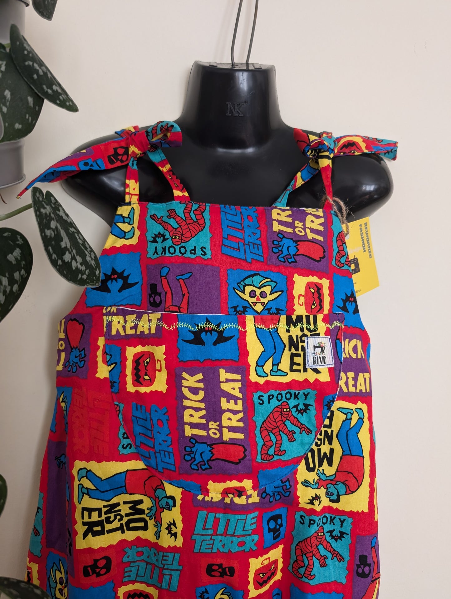 Child  Dungarees, romper, age 4-5yrs Halloween monsters suit RelovedDesignsbyDawn