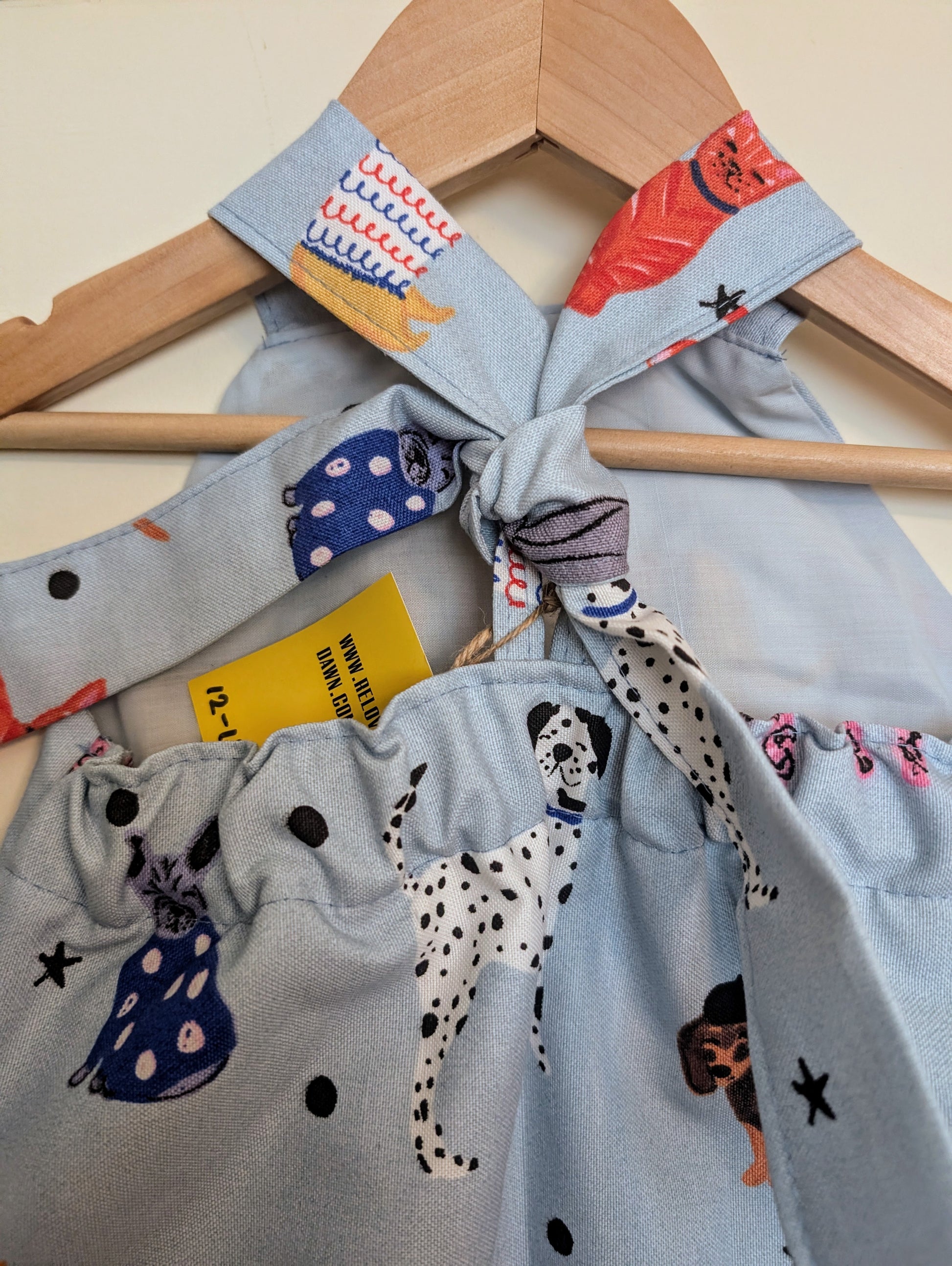 Child  Dungarees, age 12-18m doggies pattern dungarees, baby romper, dogs RelovedDesignsbyDawn