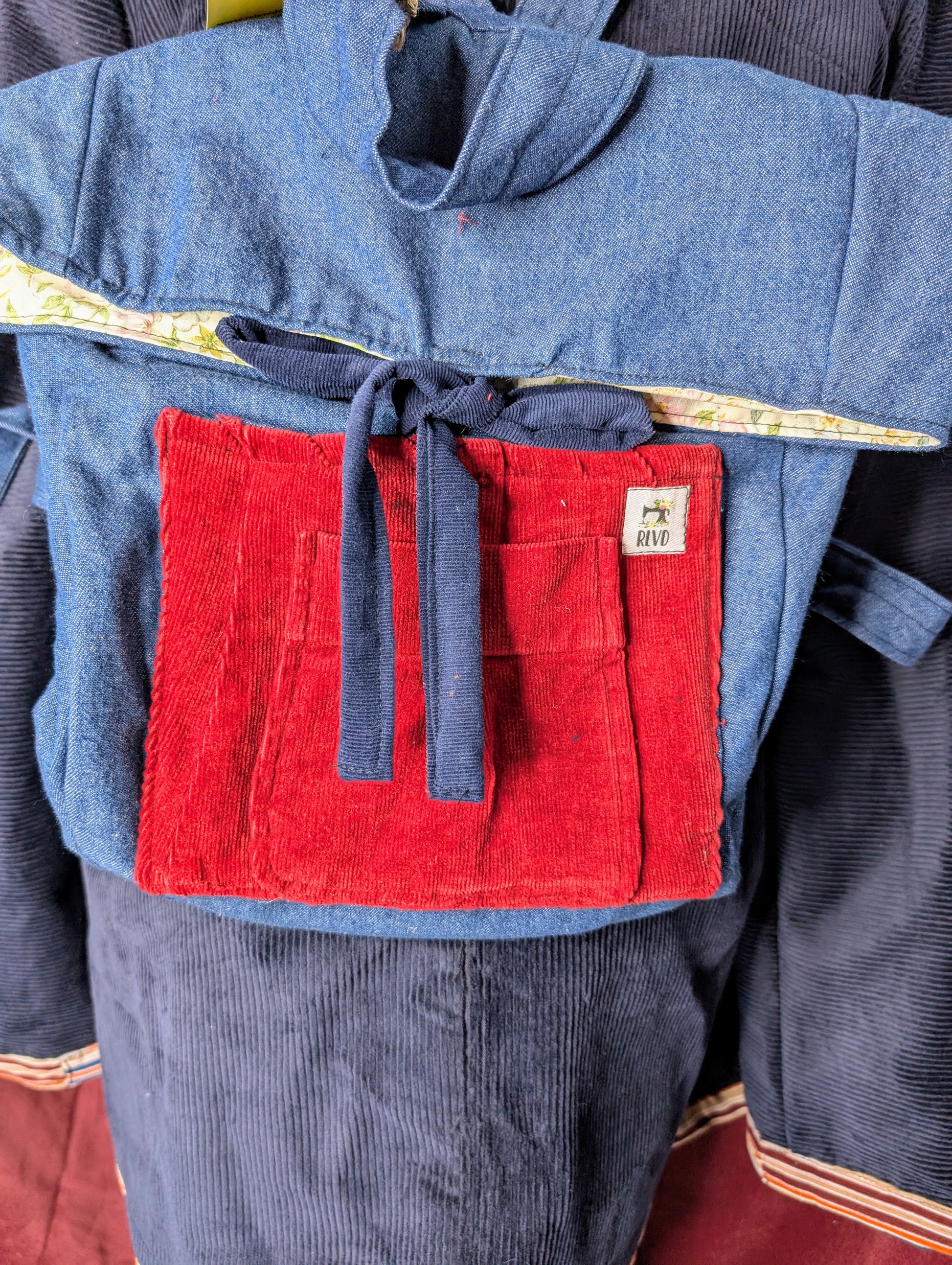 Backpack denim, sustainable rucksack RelovedDesignsbyDawn