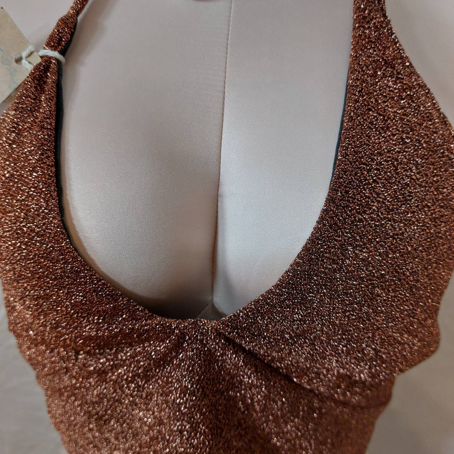 Cropped top reversable, glitter or black, tie back halter neck top, size m glitter top, upcycled reworked textiles top.