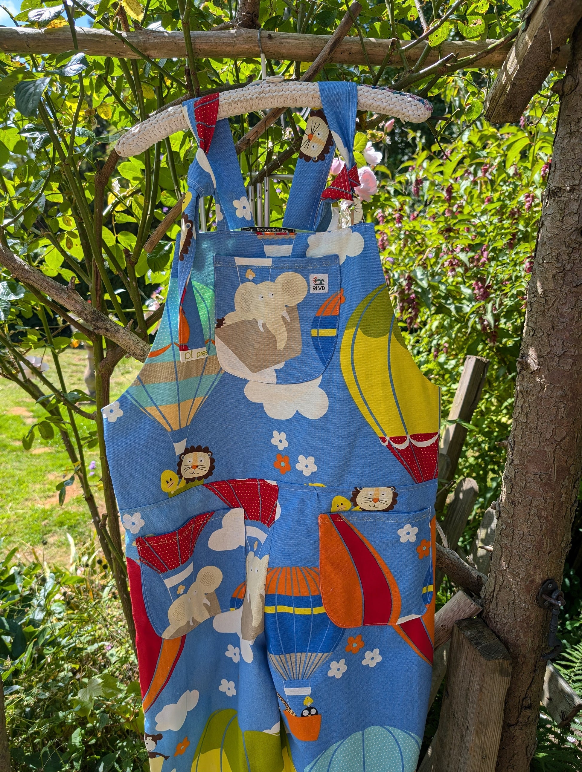 dungarees size 14 , hot air balloons