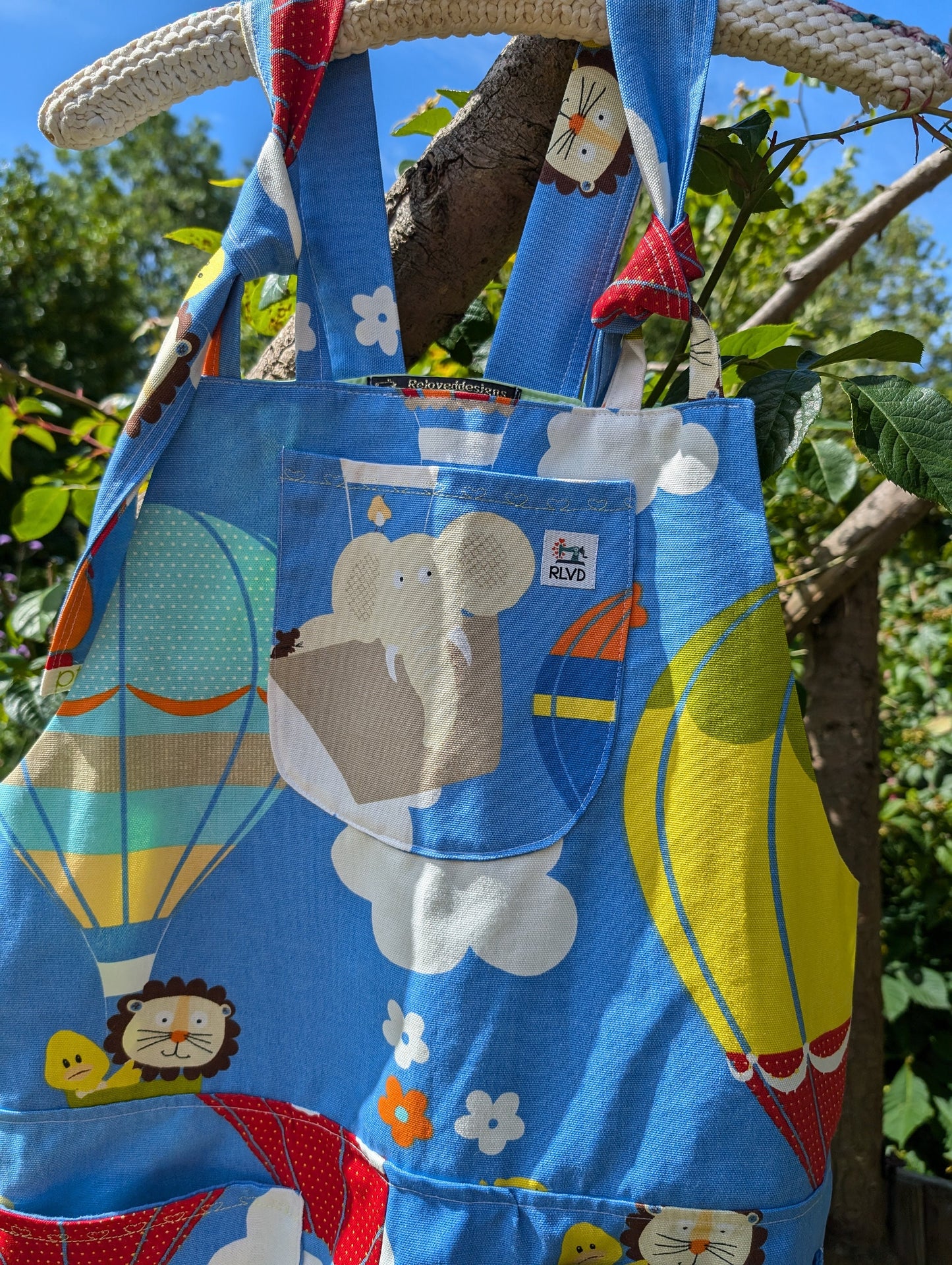 dungarees size 14 , hot air balloons