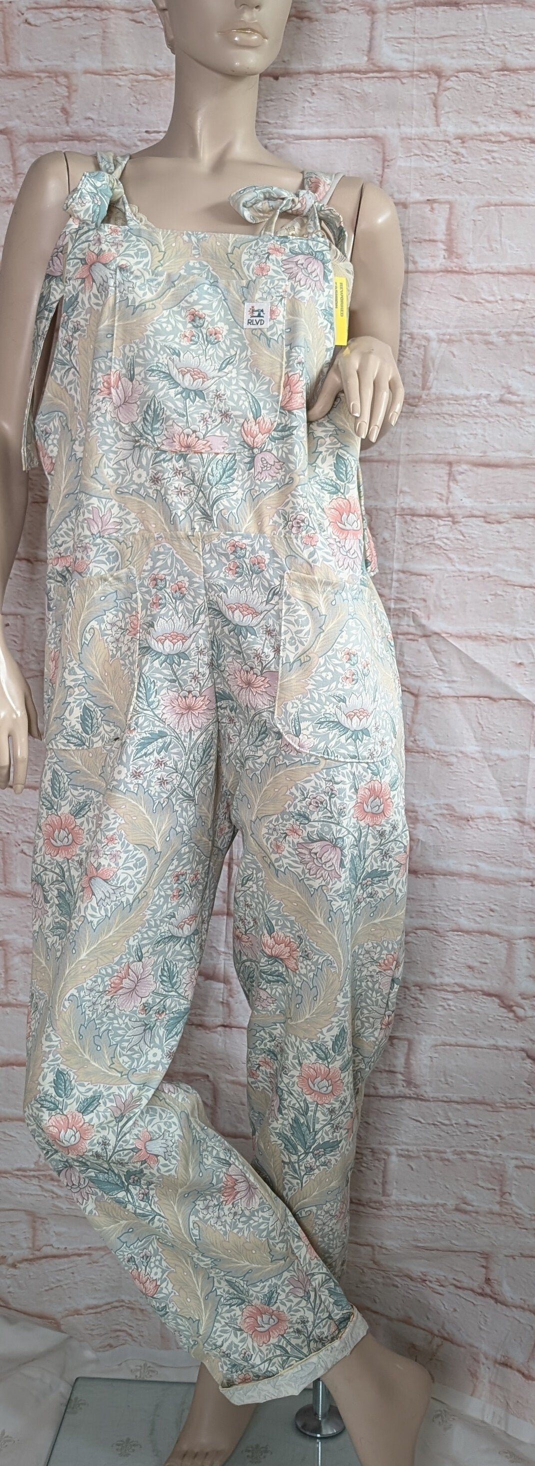 dungarees size 12, vintage m&s print floral