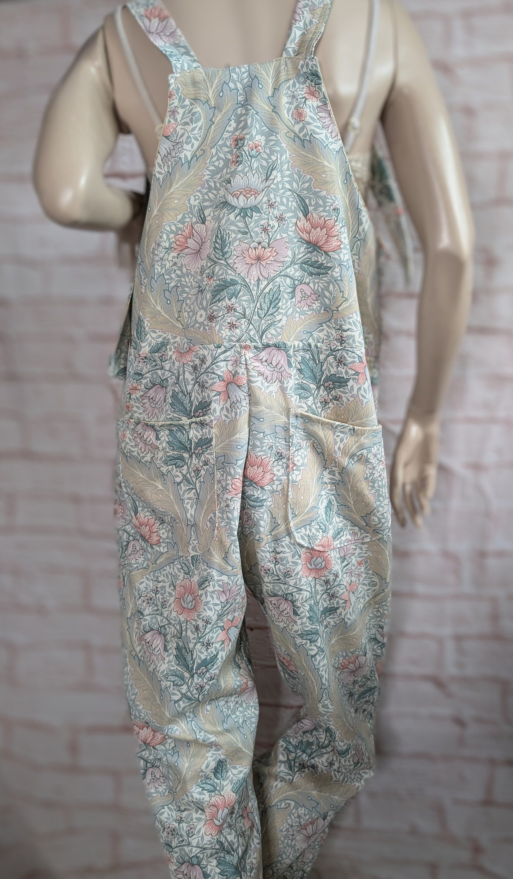 dungarees size 12, vintage m&s print floral