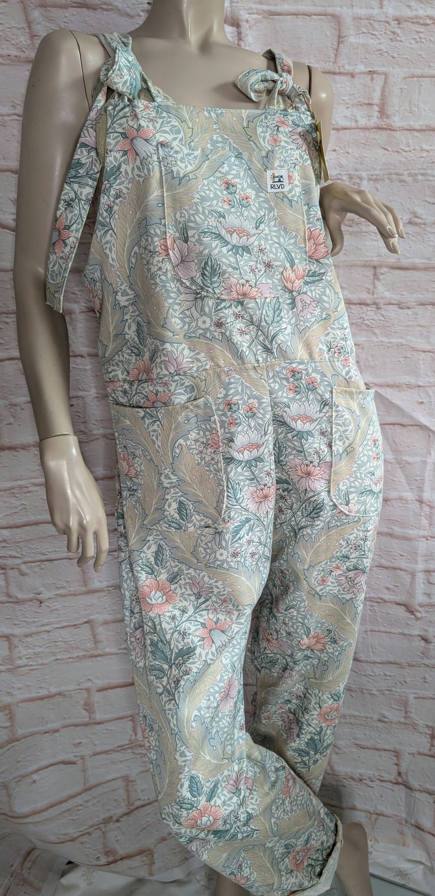 dungarees size 12, vintage m&s print floral