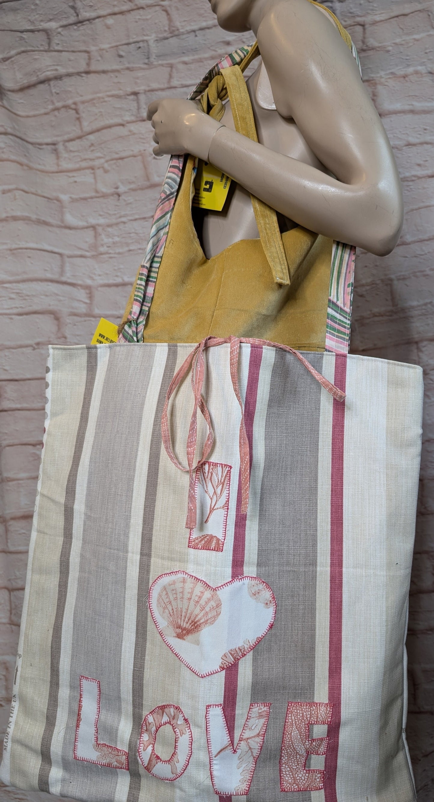 large tote, beach bag, giant shopping bag, shoulder bag, slogan bag, pink bag