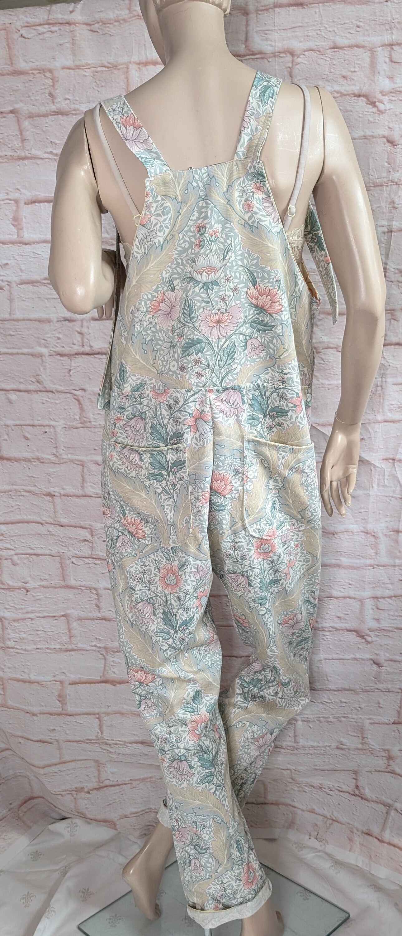 dungarees size 12, vintage m&s print floral