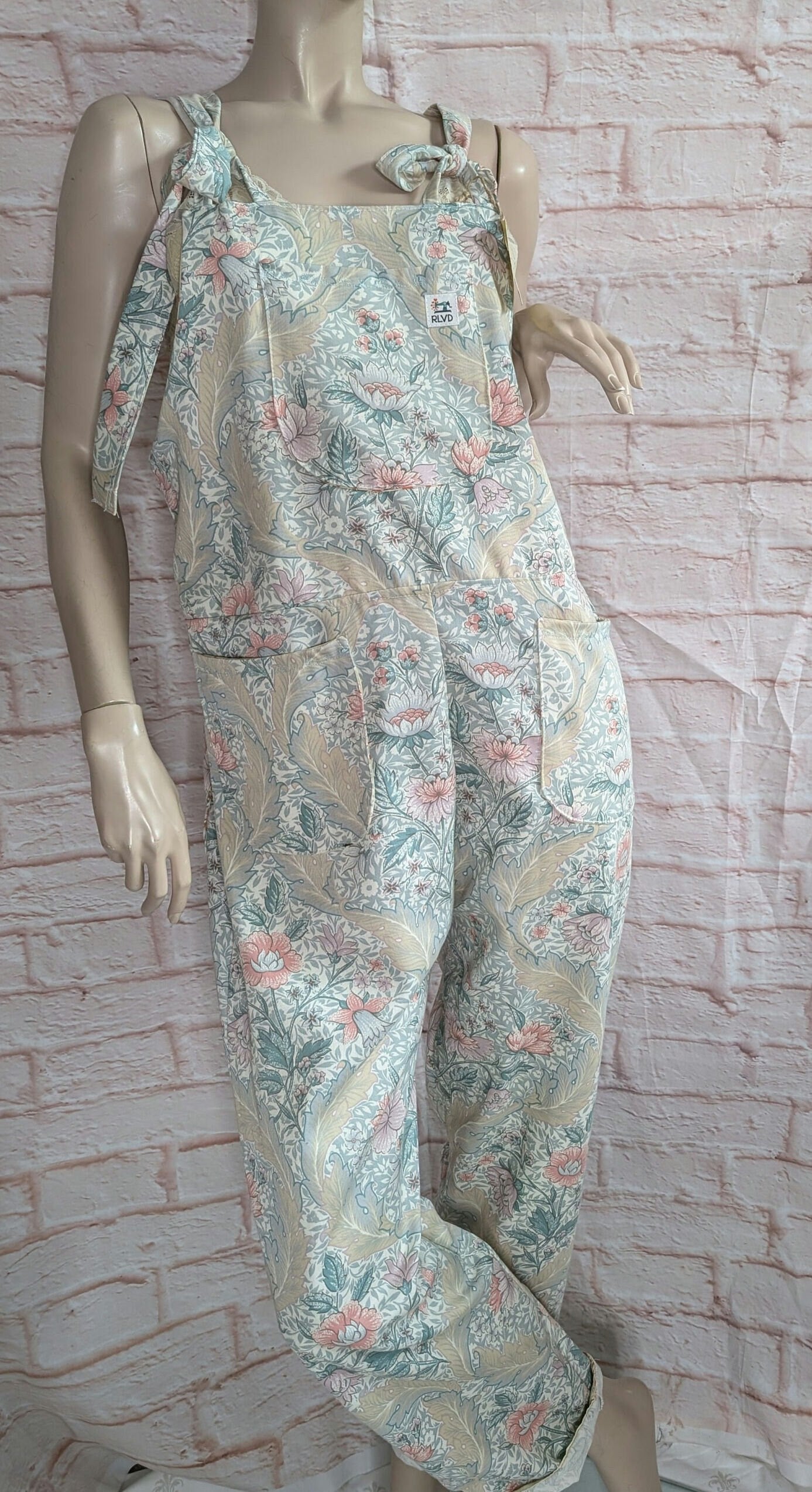 dungarees size 12, vintage m&s print floral