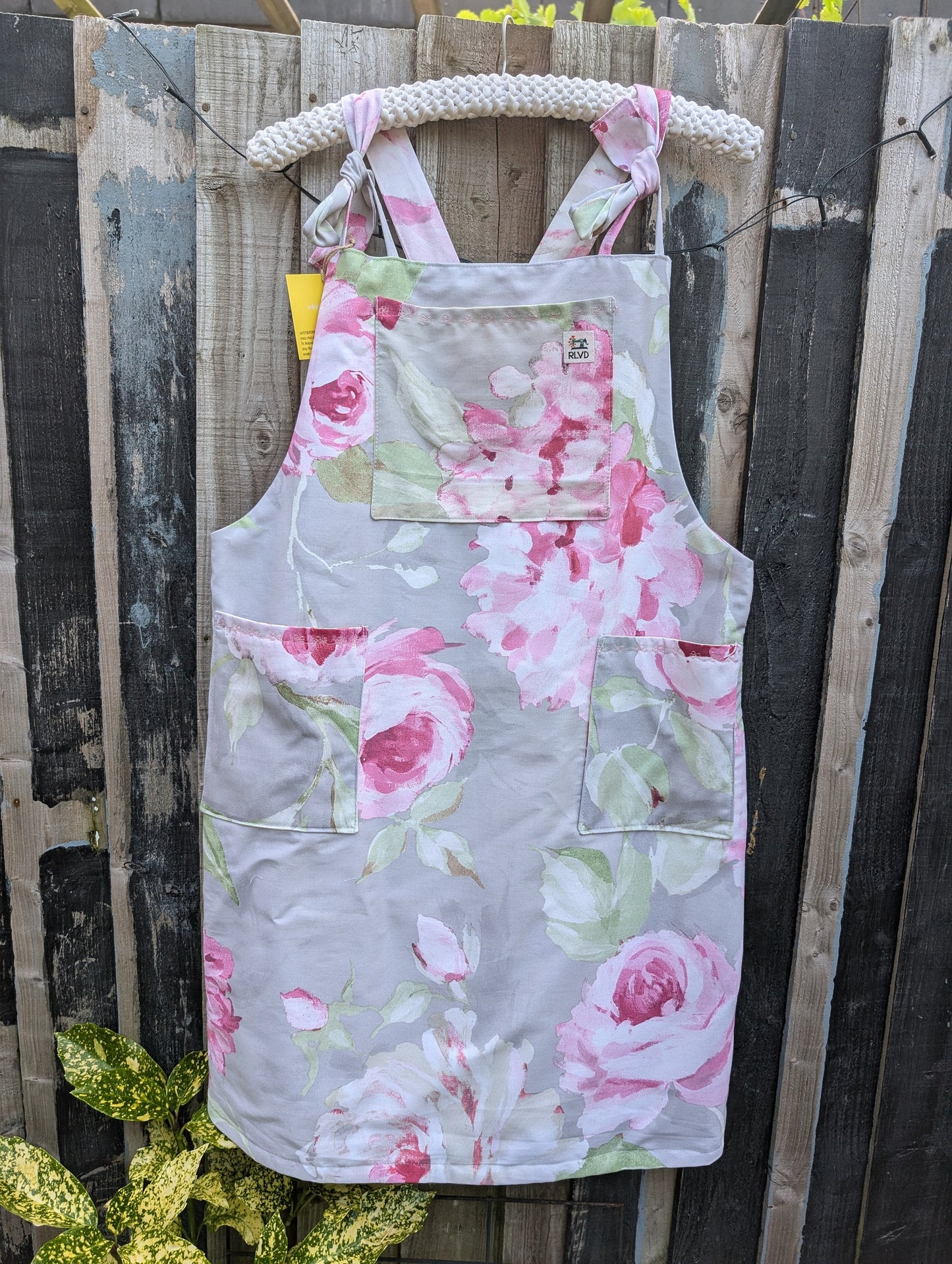 dress size 12, floral dress, pinafore dress, dungarees dress, tie top dress, apron dress, mini dress, pockets dress, pink dress, ladies