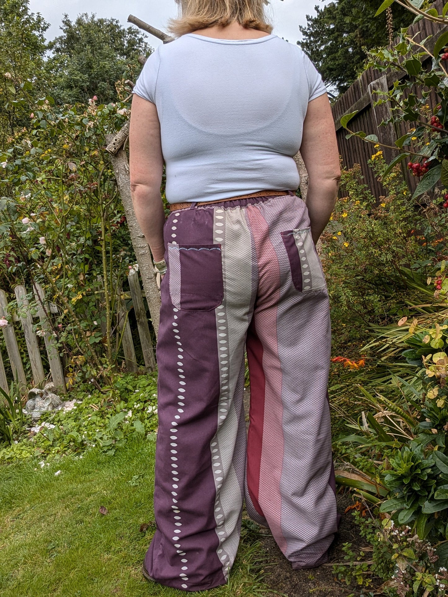 Trousers size 22, stretch waist trousers, wide leg plus size trousers