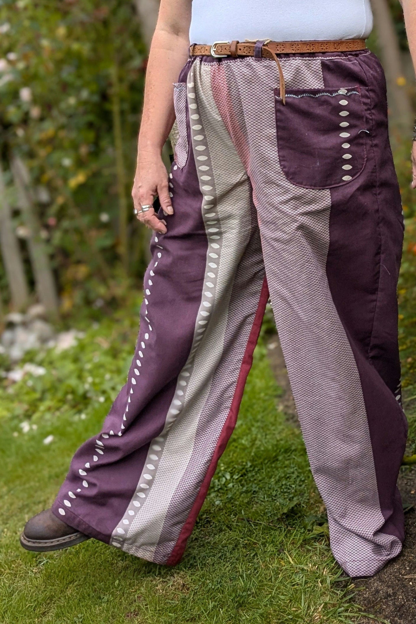 Trousers size 22, stretch waist trousers, wide leg plus size trousers