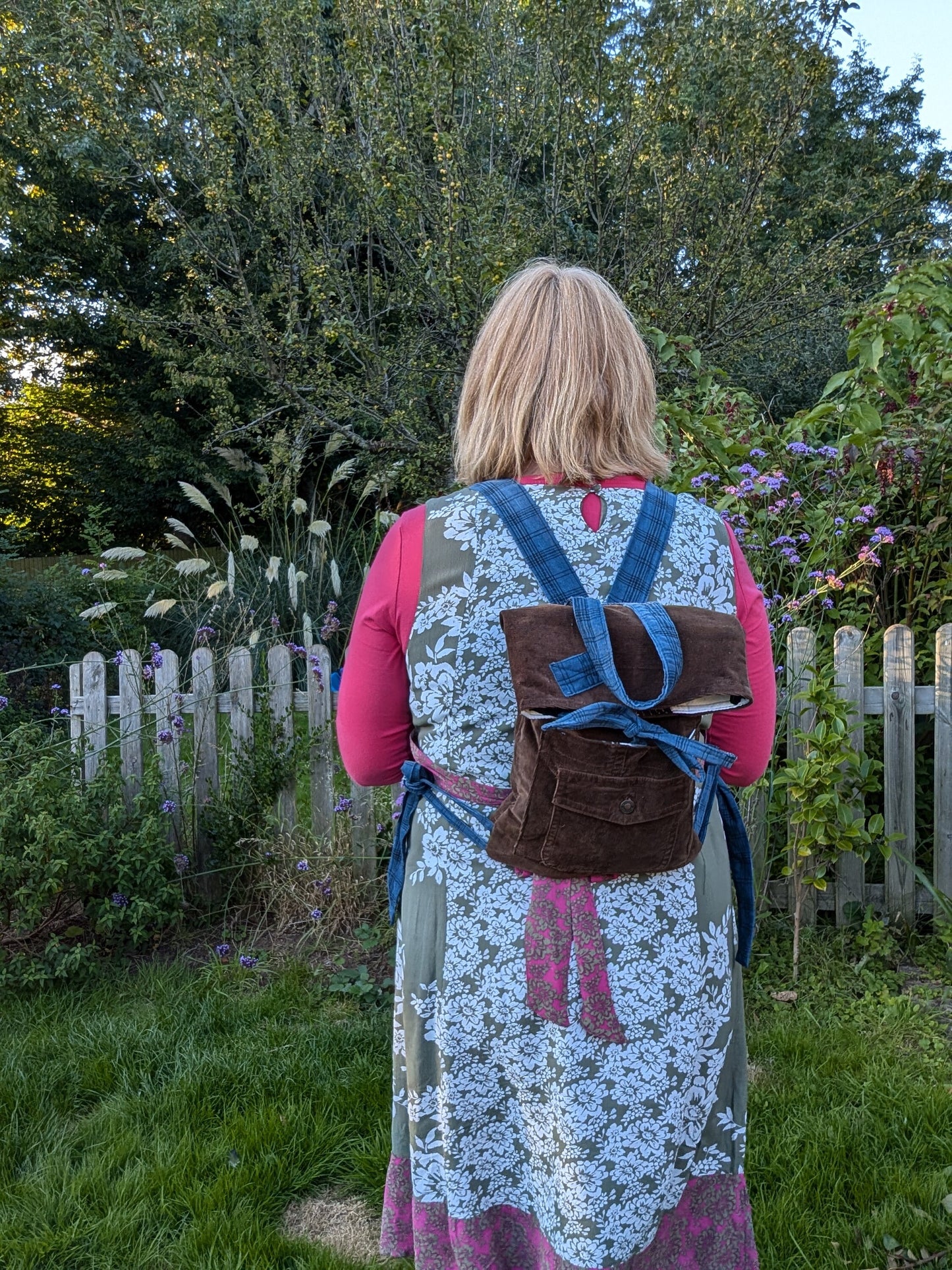 backpack, corduroy backpack, mini backpack, brown backpack, autumn bag, rucksack, small bag, sustainable fashion bag